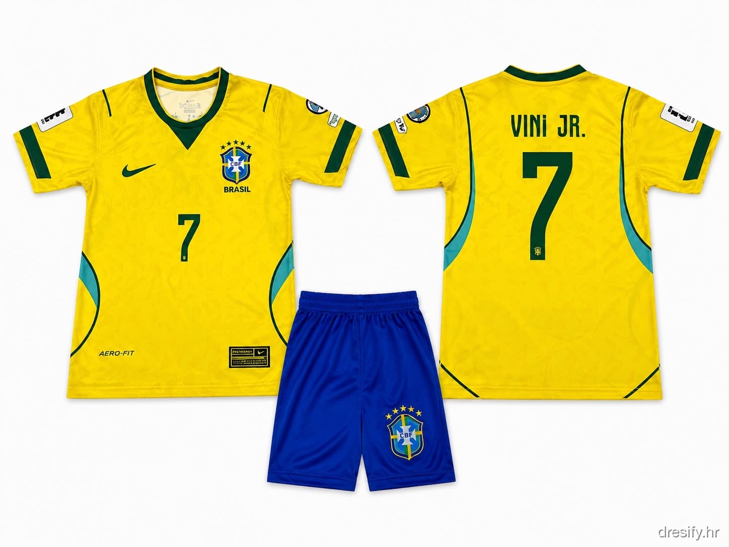 Brazil Vinícius Jr nr7 — domaći Prednja i stražnja strana