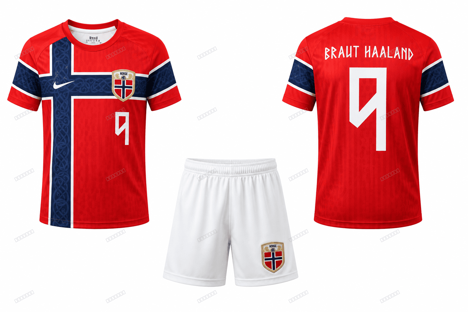 Norveška Haaland nr9 — crveni domaći Norveška Haaland nr9 — crveni domaći