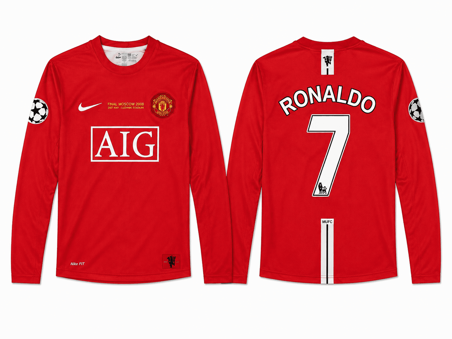 Manchester United Ronaldo nr7 — retro 2008 Final Moscow Manchester United Ronaldo nr7 — retro 2008 Final Moscow