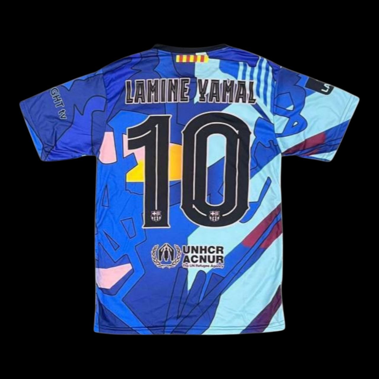 FC Barcelona Yamal nr11 — šareni Stražnja strana